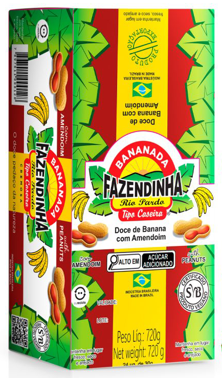 Display da Bananada com Amendoim