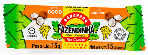 Bananada Variedades sabor Coco